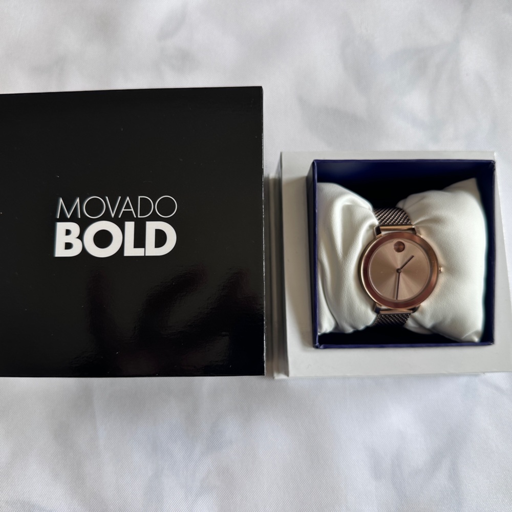 Movado Bold Copper-Toned Timepiece